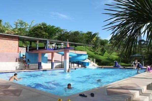 3 outdoor pools