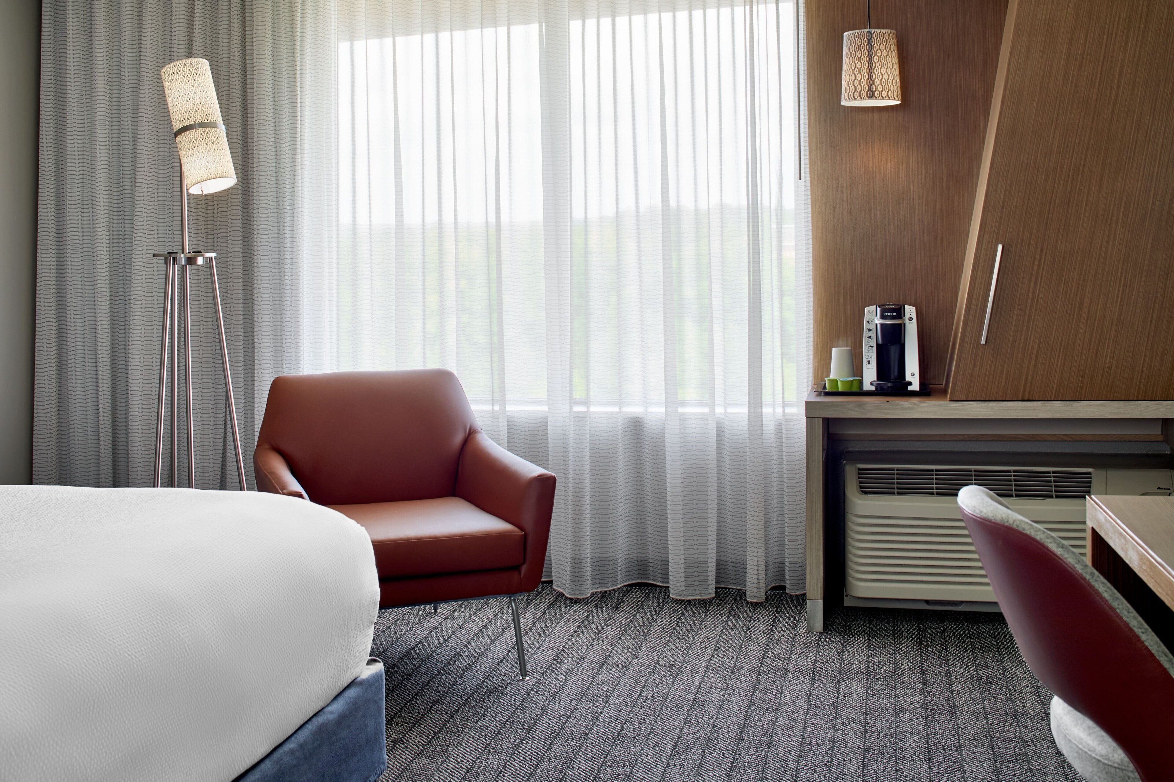 in-room safe, desk, blackout curtains, iron/ironing board