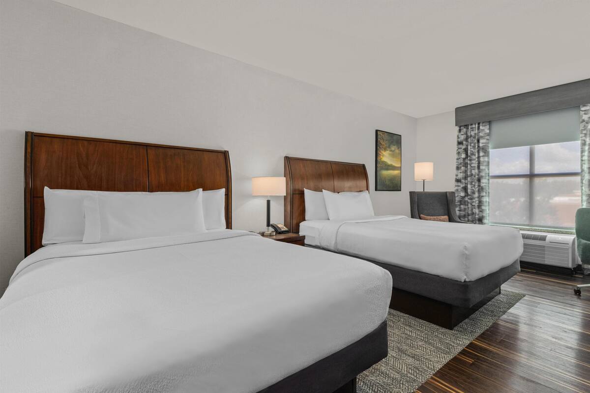 Chambre, 2 grands lits