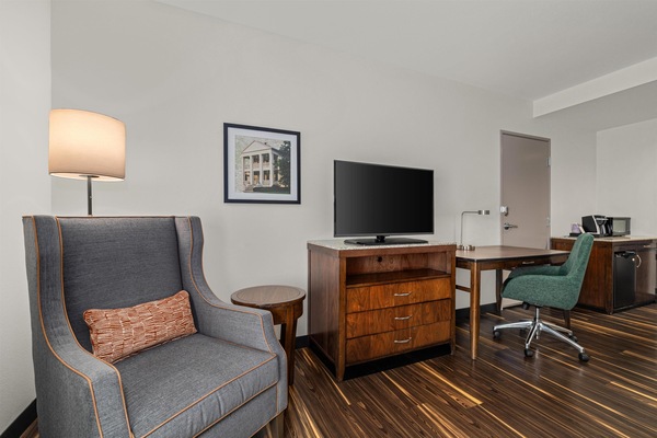 ADA Accessible Suite, 2 Queen Beds, Accessible (Roll-In Shower) | Desk, laptop workspace, blackout drapes, iron/ironing board