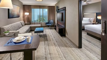 In-room safe, blackout curtains, iron/ironing board