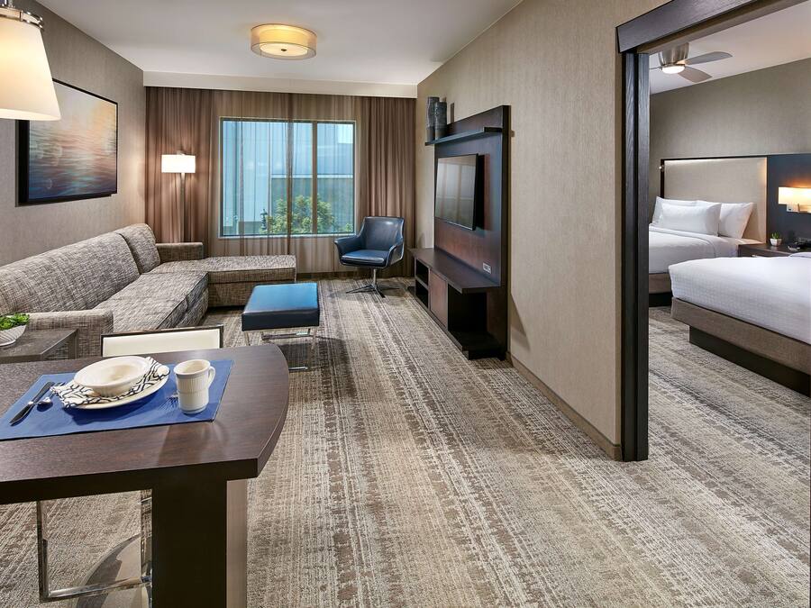 In-room safe, blackout drapes, iron/ironing board