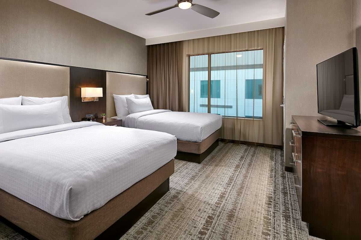 In-room safe, blackout curtains, iron/ironing board