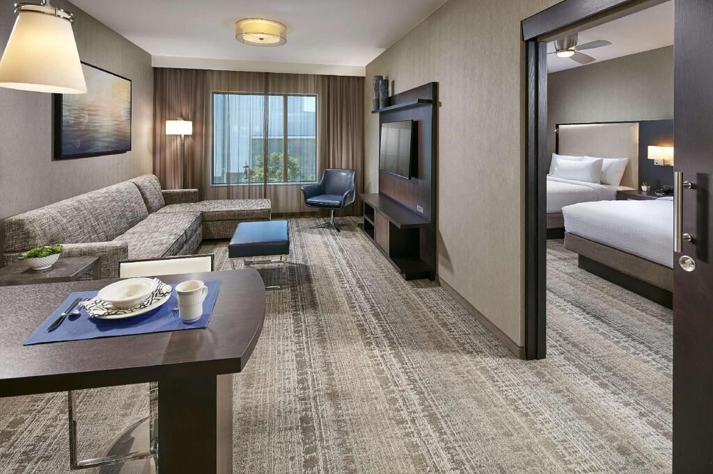In-room safe, blackout drapes, iron/ironing board