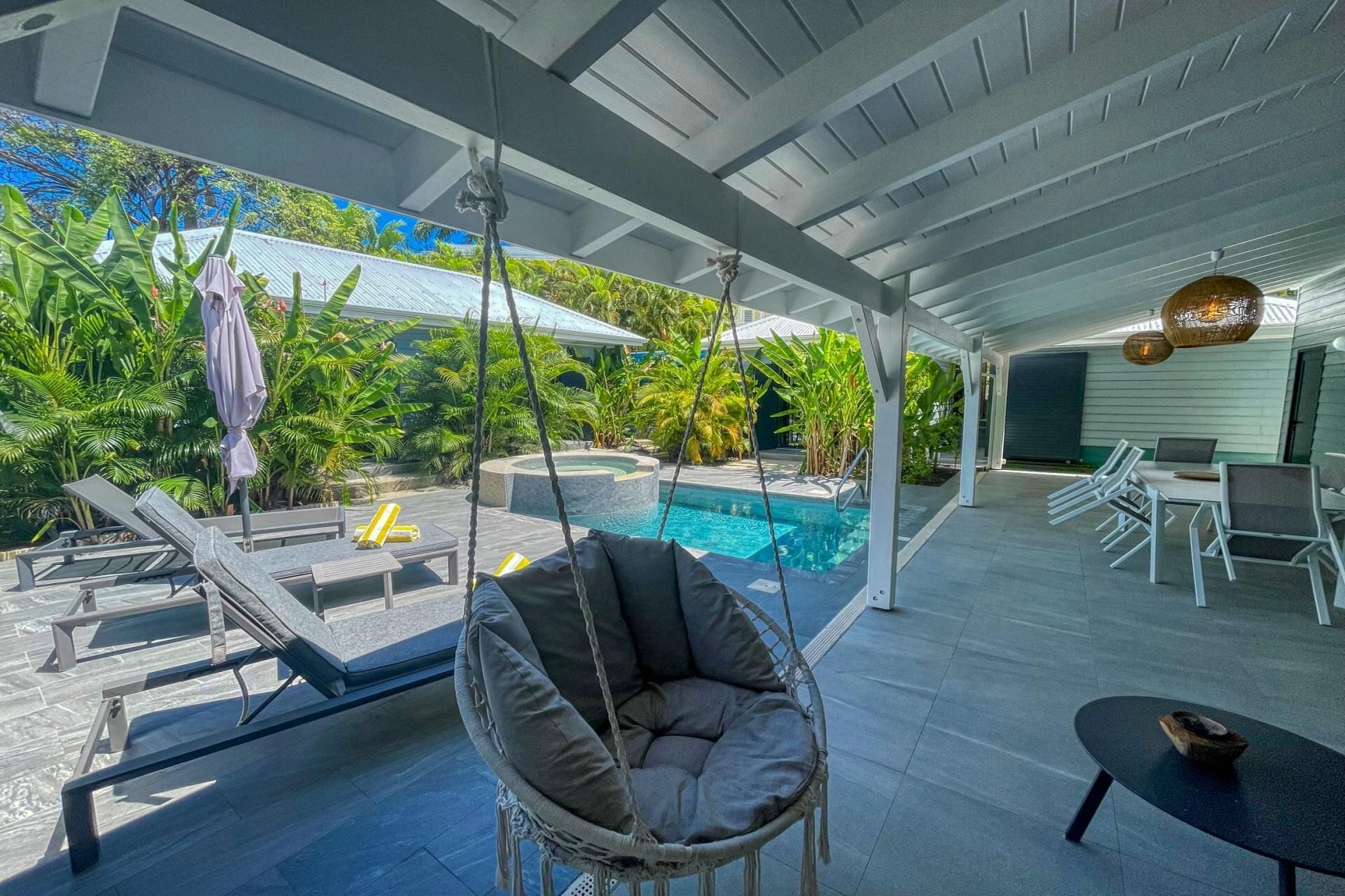 Deluxe Villa, 3 Bedrooms, Hot Tub, Pool View | Terrace/patio