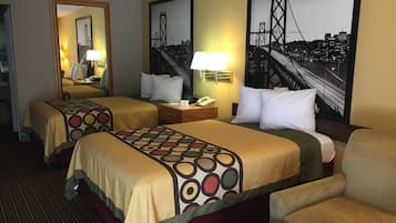 Premium bedding, free WiFi, bed sheets