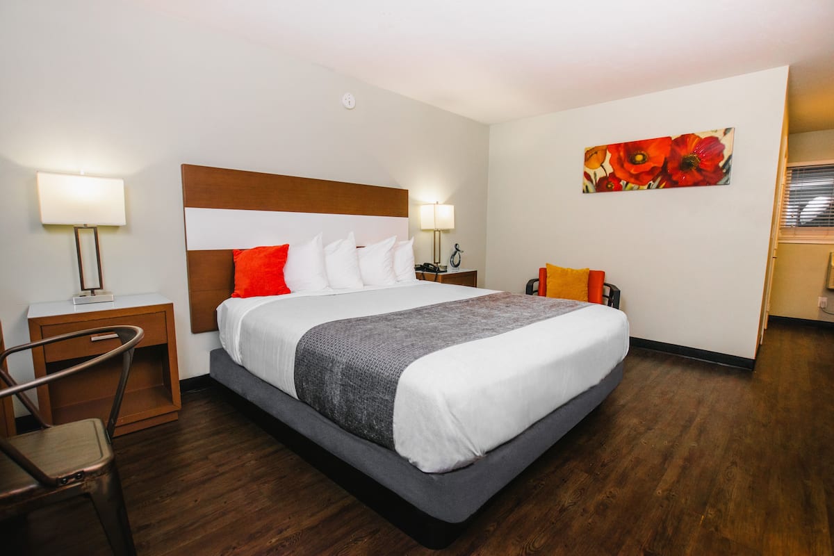 Habitación estándar, 1 cama King size, con acceso para personas discapacitadas | Caja de seguridad en la habitación y escritorio