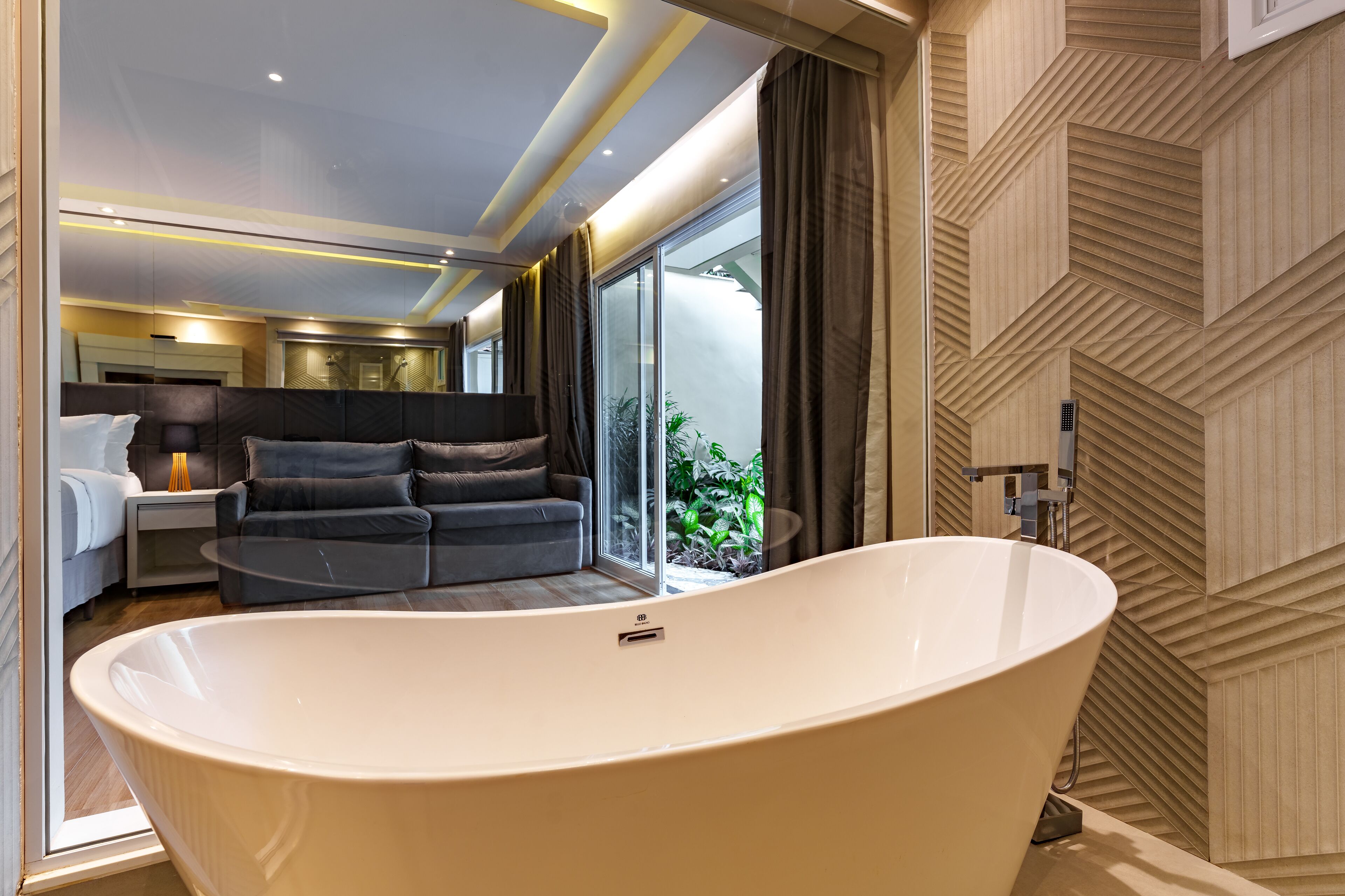 quadruple room, bathtub | bathroom | shower, hair dryer, towels