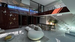 Luxury Penthouse, Private Pool | Living area