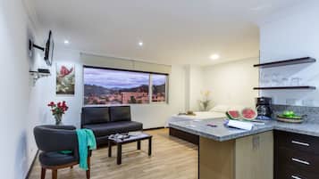 Economy Studio, 1 Bedroom, Accessible, City View | Private kitchenette | Coffee/tea maker, fridge, microwave, stovetop
