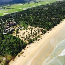 On the beach, sun loungers, beach umbrellas, beach towels