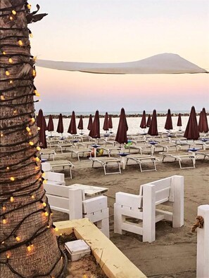 Private beach