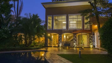 Front of property – evening/night