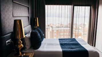 In-room safe, blackout curtains, soundproofing, free WiFi
