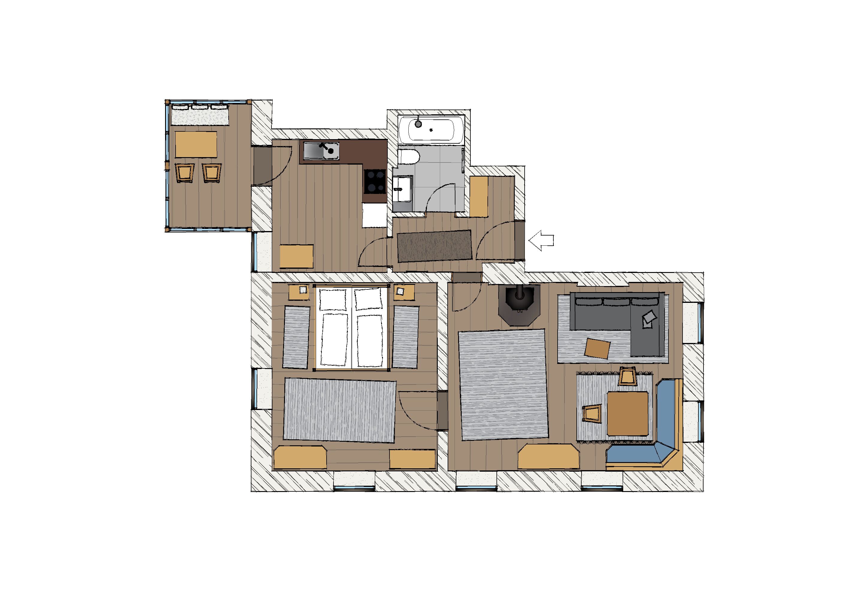 مخطط تصميم الطابق
