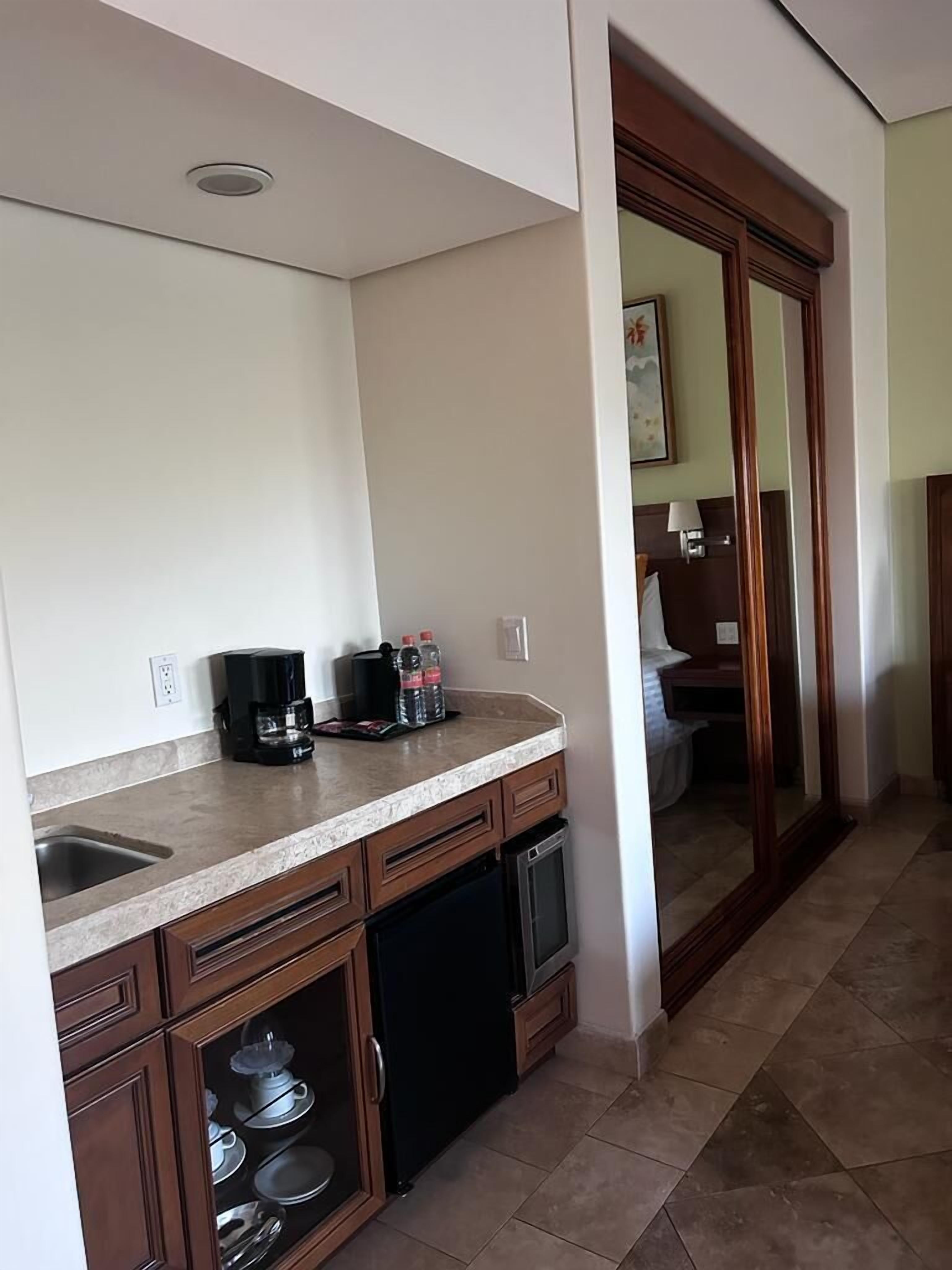 superior double room, 2 queen beds | private kitchen | coffee/tea maker