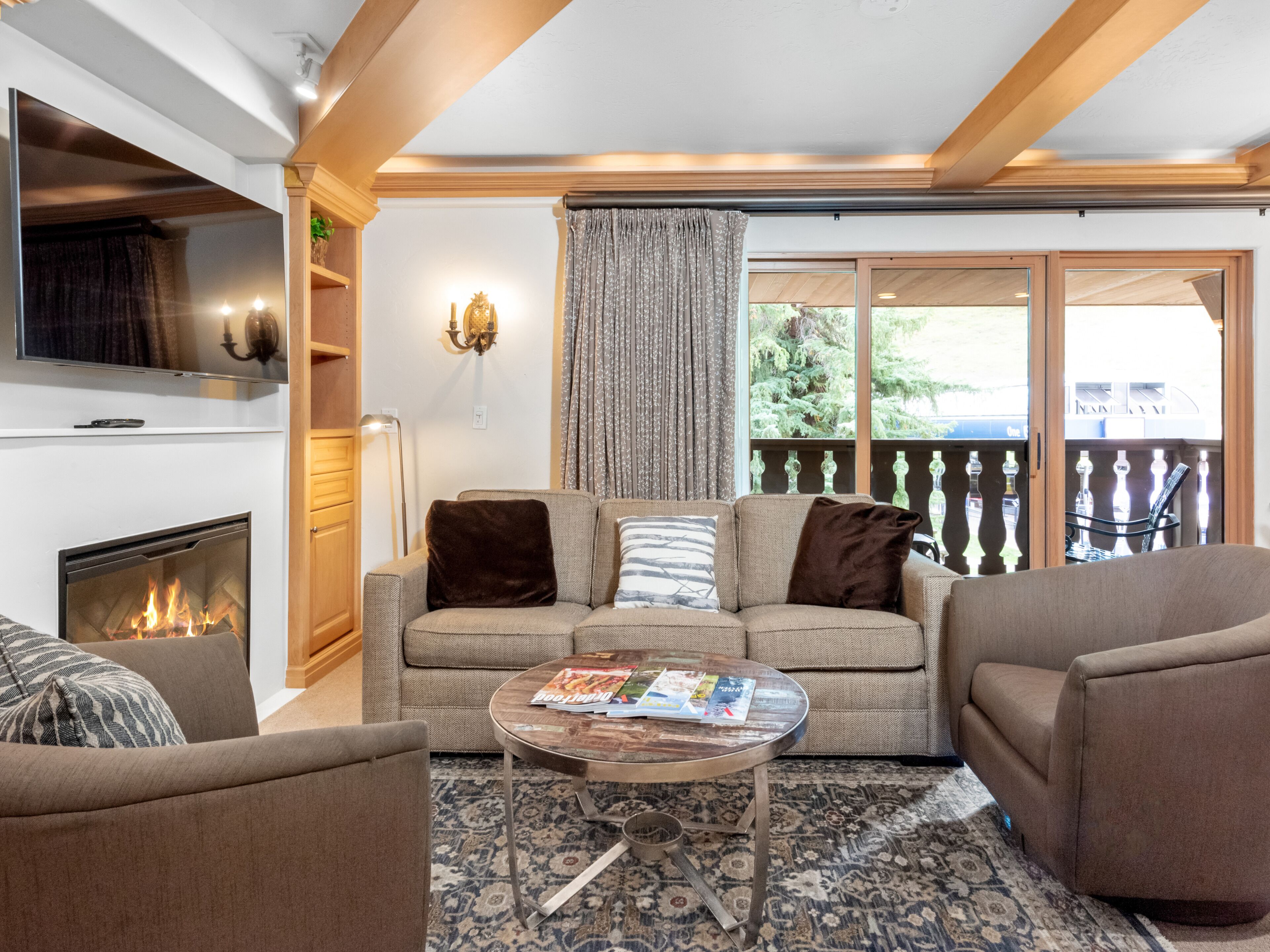 Condo (Bridge Street 308 & 310) | Living area | Flat-screen TV