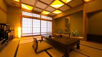 Japanese Style Room, Connecting Rooms, Non-Smoking | Living area | 37-inch LCD TV with satellite channels, TV