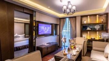 Minibar, in-room safe, desk, blackout curtains