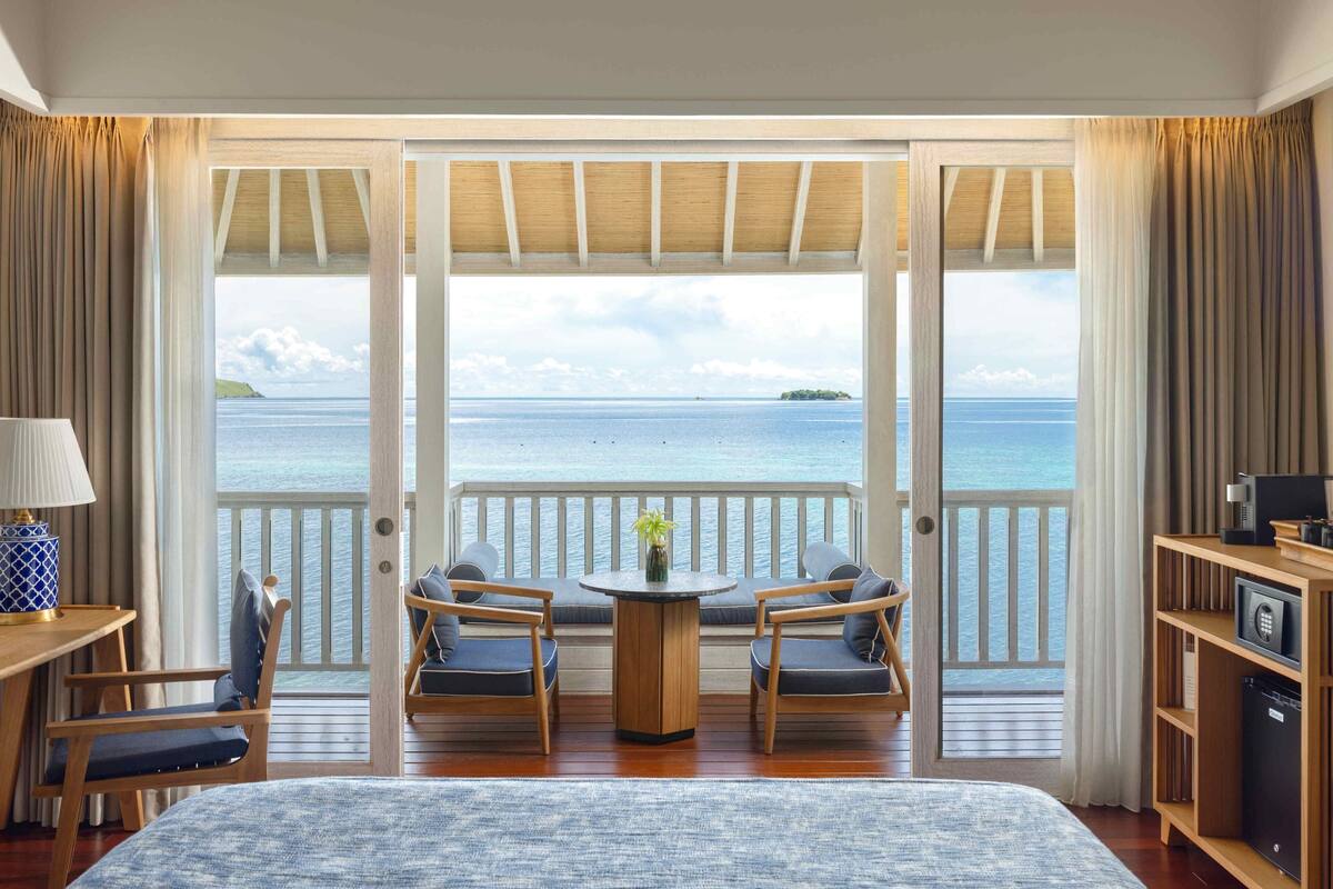 premium beach bungalow | balcony view