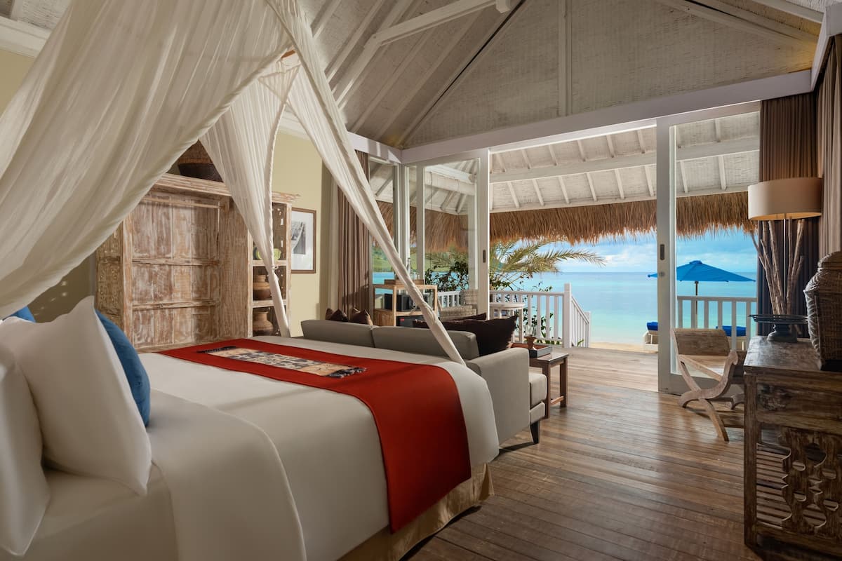 private beach bungalow | 1 bedroom, premium bedding, minibar, in-room safe