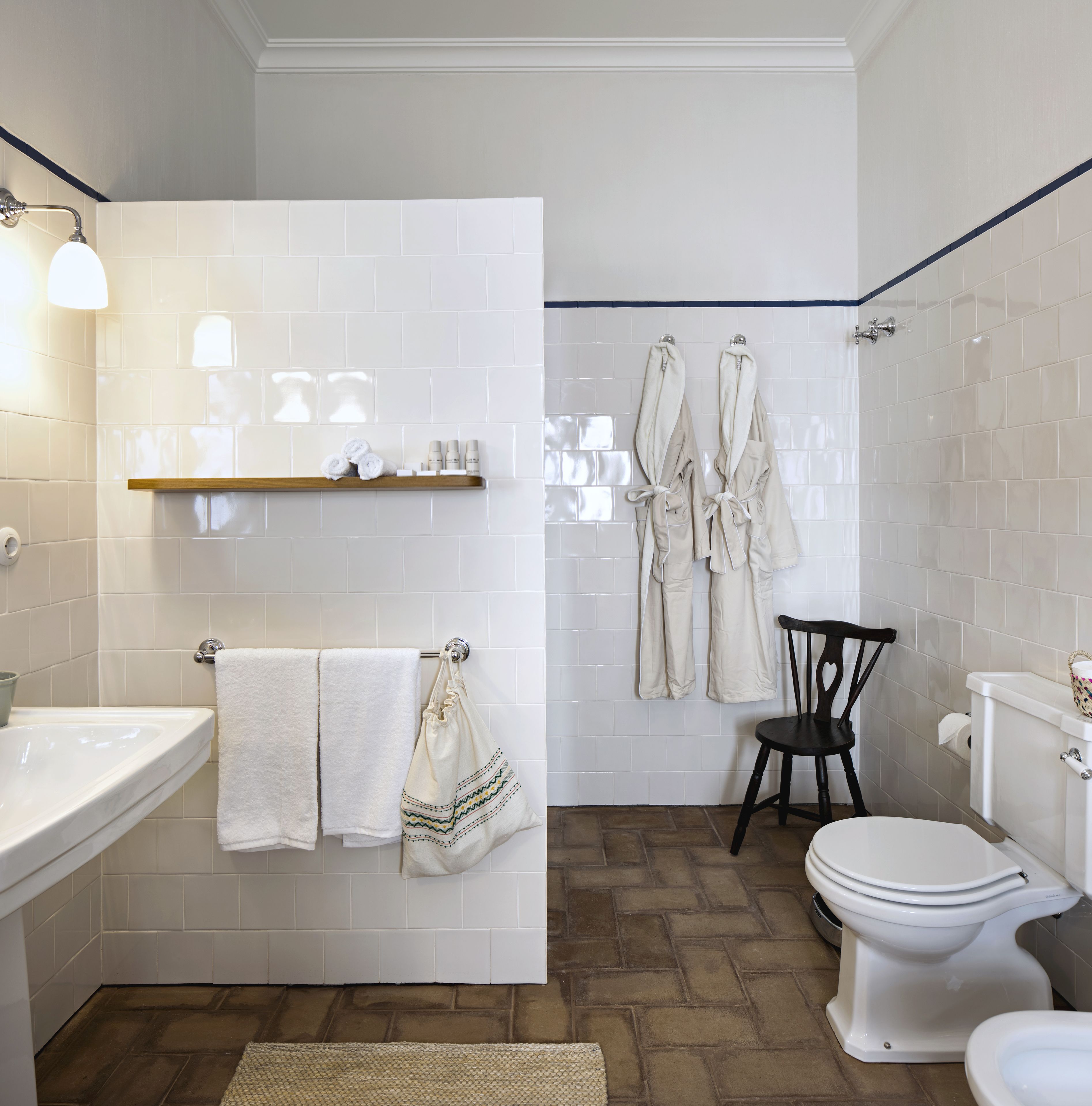 room (courtyard) | bathroom | hair dryer, bathrobes, slippers, bidet