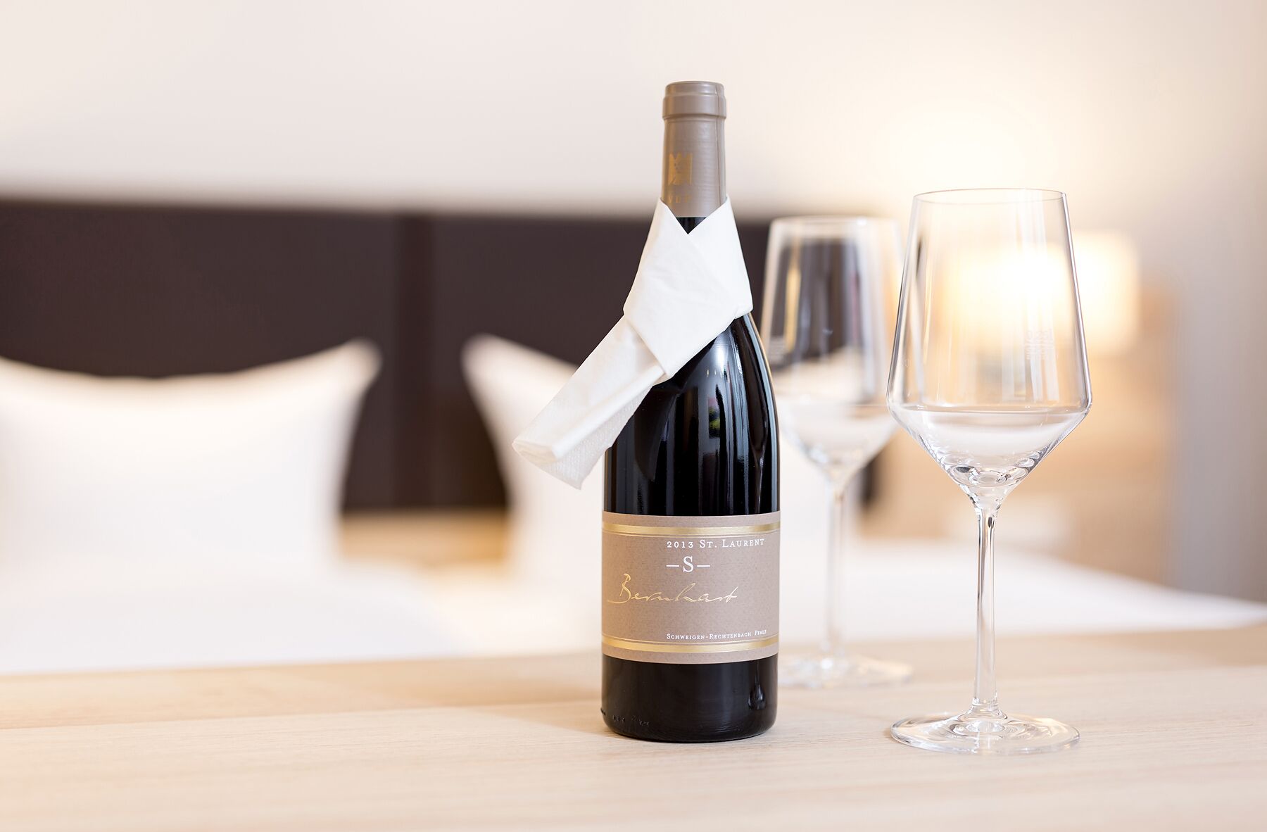 hypo-allergenic bedding, down duvets, desk, laptop workspace