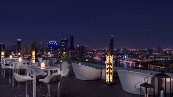 Outdoor banquet area