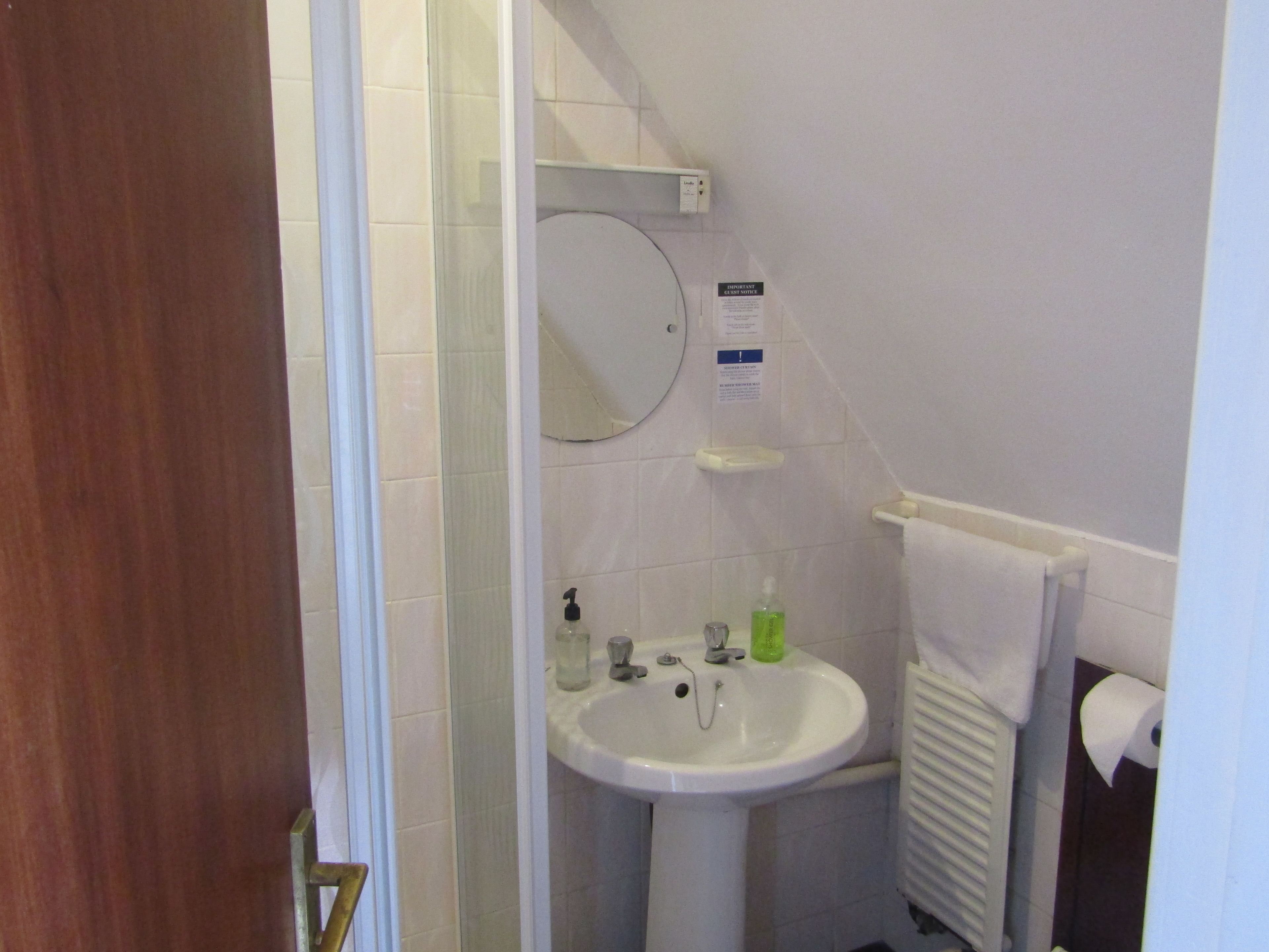 standard double room, 1 double bed, ensuite | bathroom | hair dryer, bathrobes, towels