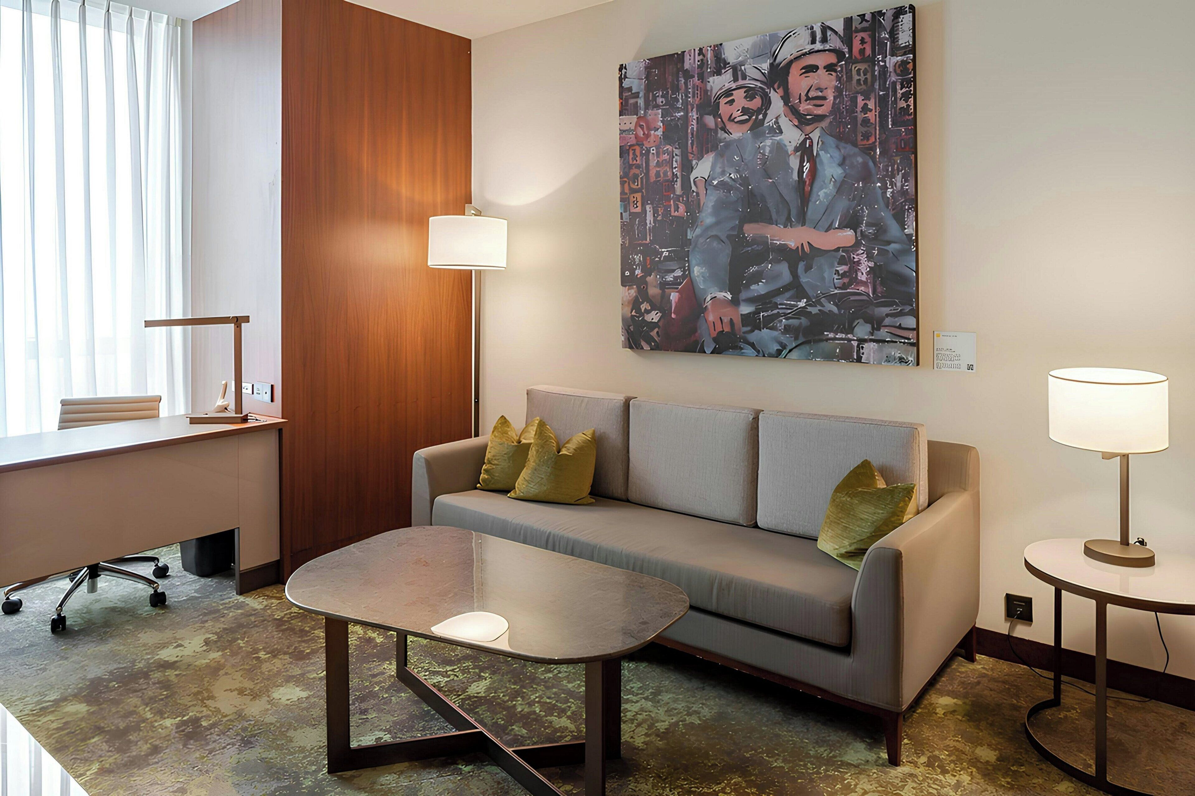 junior suite, 1 bedroom, non smoking | hypo-allergenic bedding, free minibar, in-room safe, desk