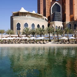 Private beach, white sand, sun loungers, beach umbrellas