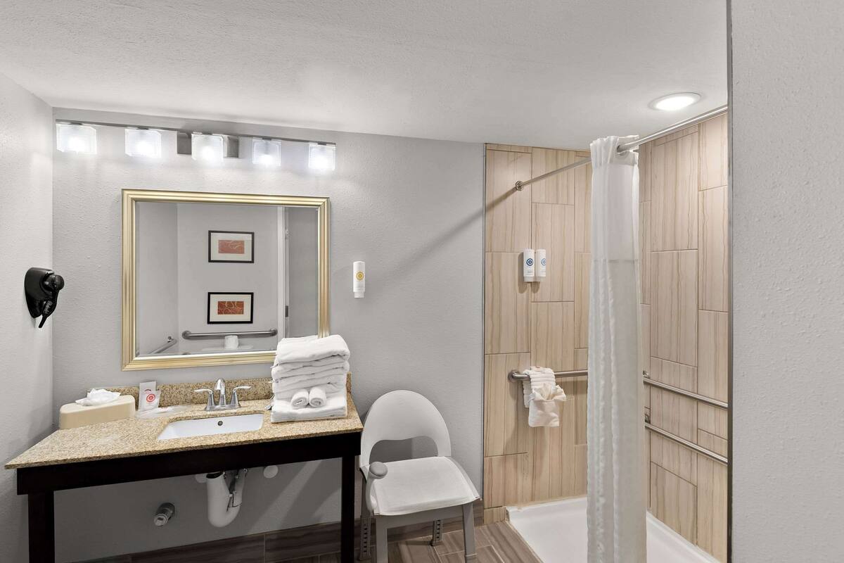 room, 2 queen beds, accessible, non smoking | desk, soundproofing, iron/ironing board, free wifi