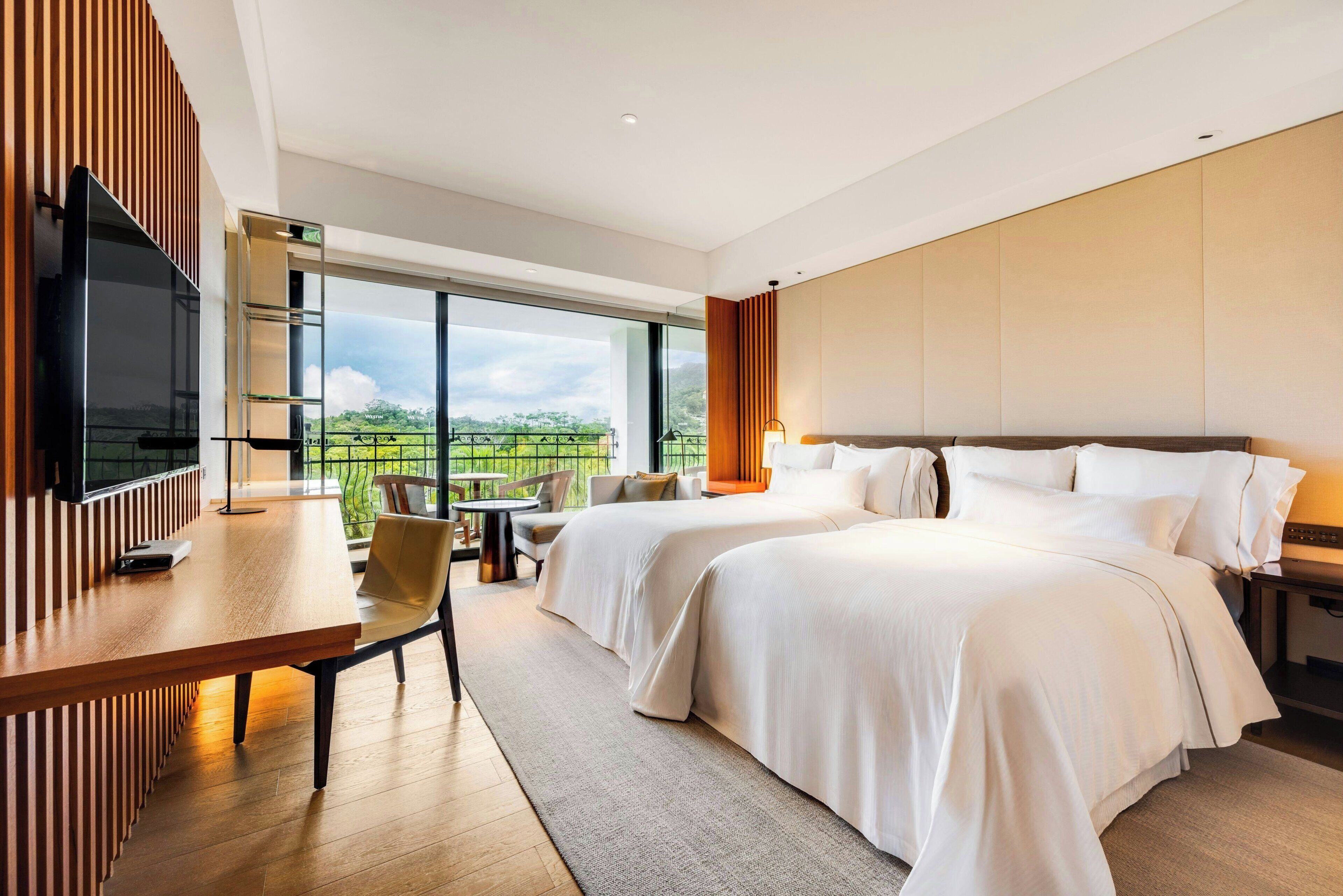 Chambre, 2 lits jumeaux, vue sur la montagne | Articles de minibar gratuits, coffre-fort pour ordinateur portable