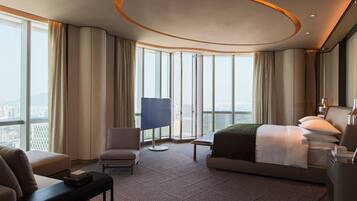 Premium bedding, down duvets, minibar, in-room safe