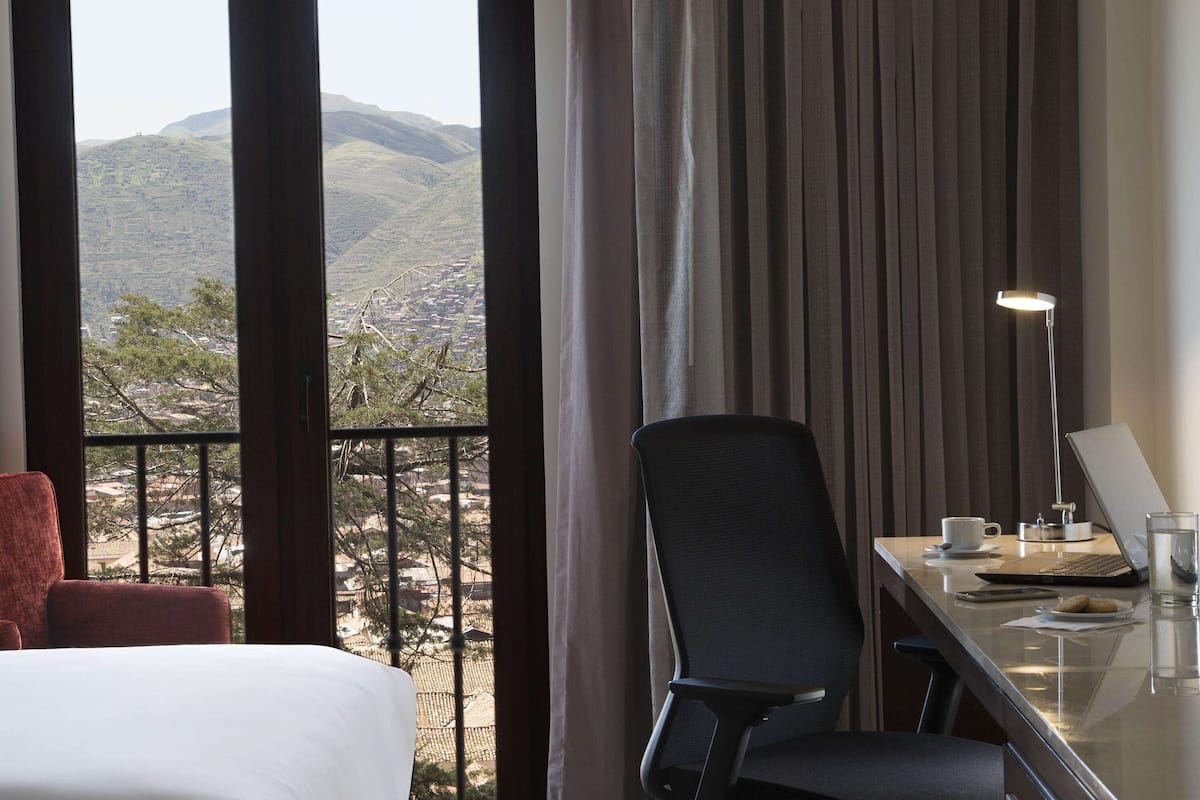 scenic view 2 double beds | 1 bedroom, in-room safe, blackout curtains, free cots/infant beds