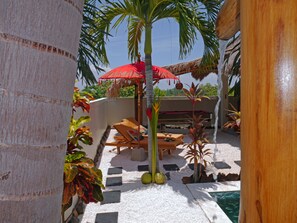 Luxury Villa, 2 Bedrooms, Private Pool, Ocean View | Terrace/patio