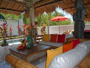 Luxury Villa, 2 Bedrooms, Private Pool, Ocean View | Living area - Hakuna Matata Bali Villas (Pecatu)