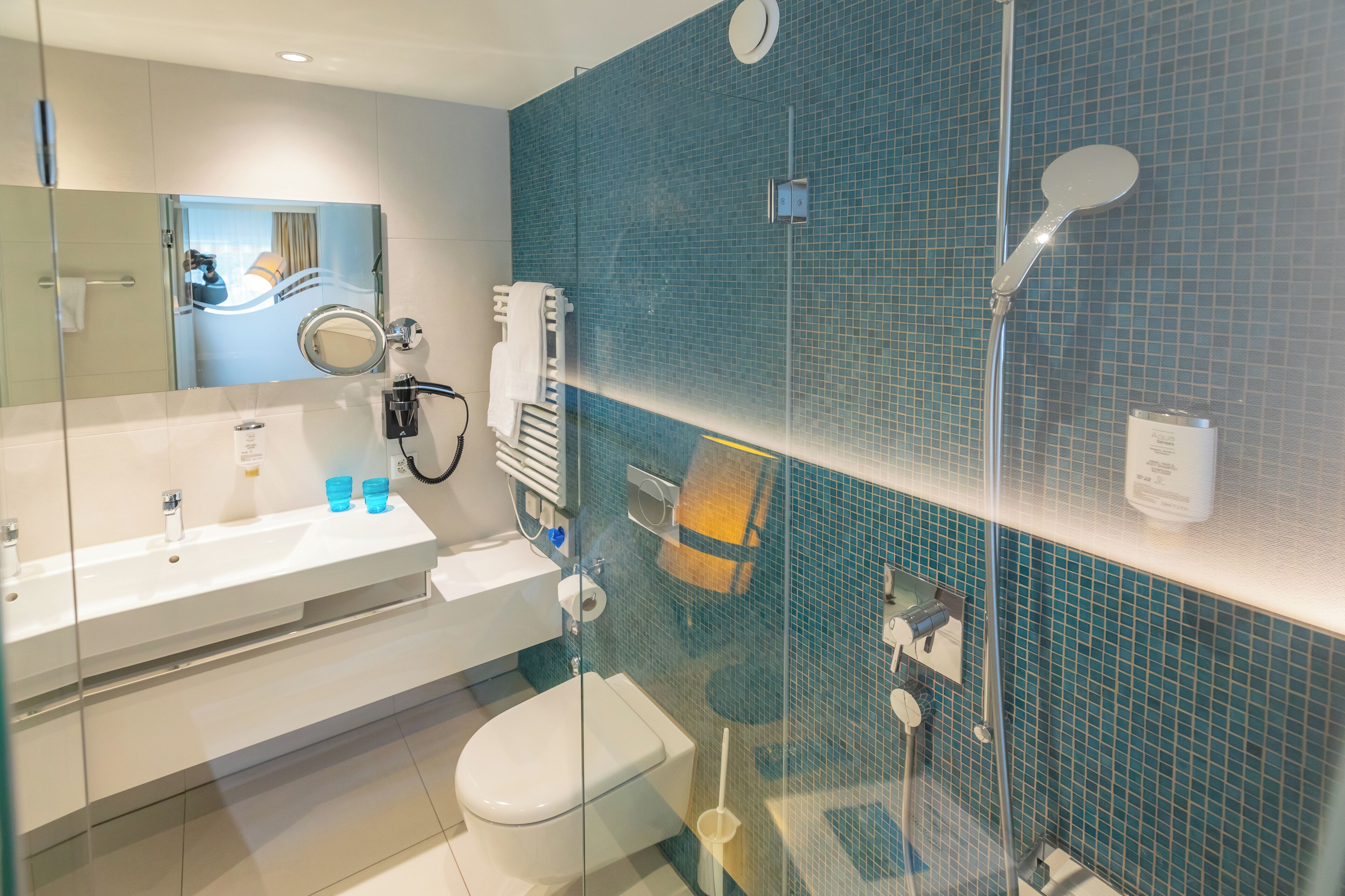 double room | bathroom | hair dryer, towels