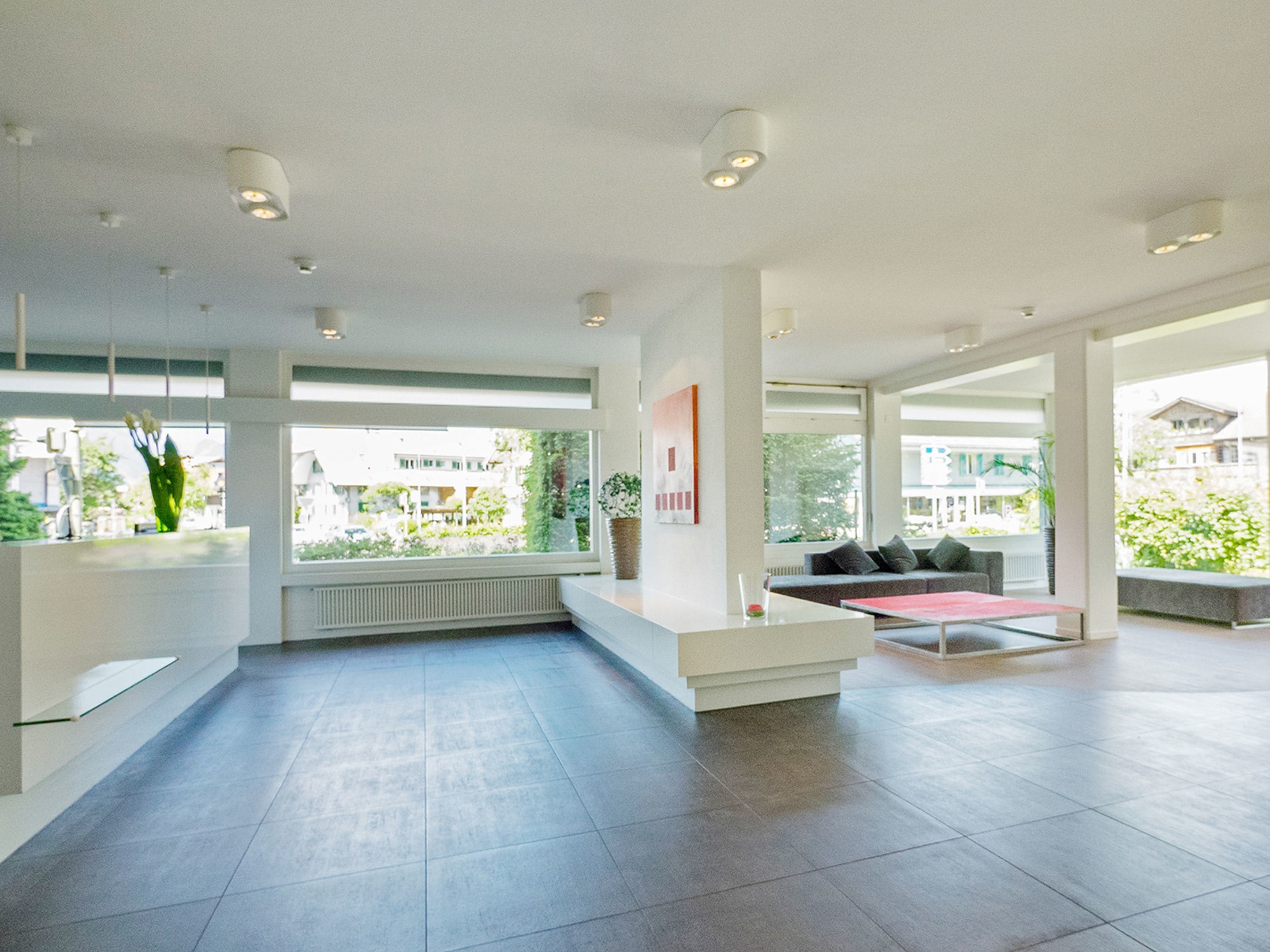 Sala de estar en el lobby