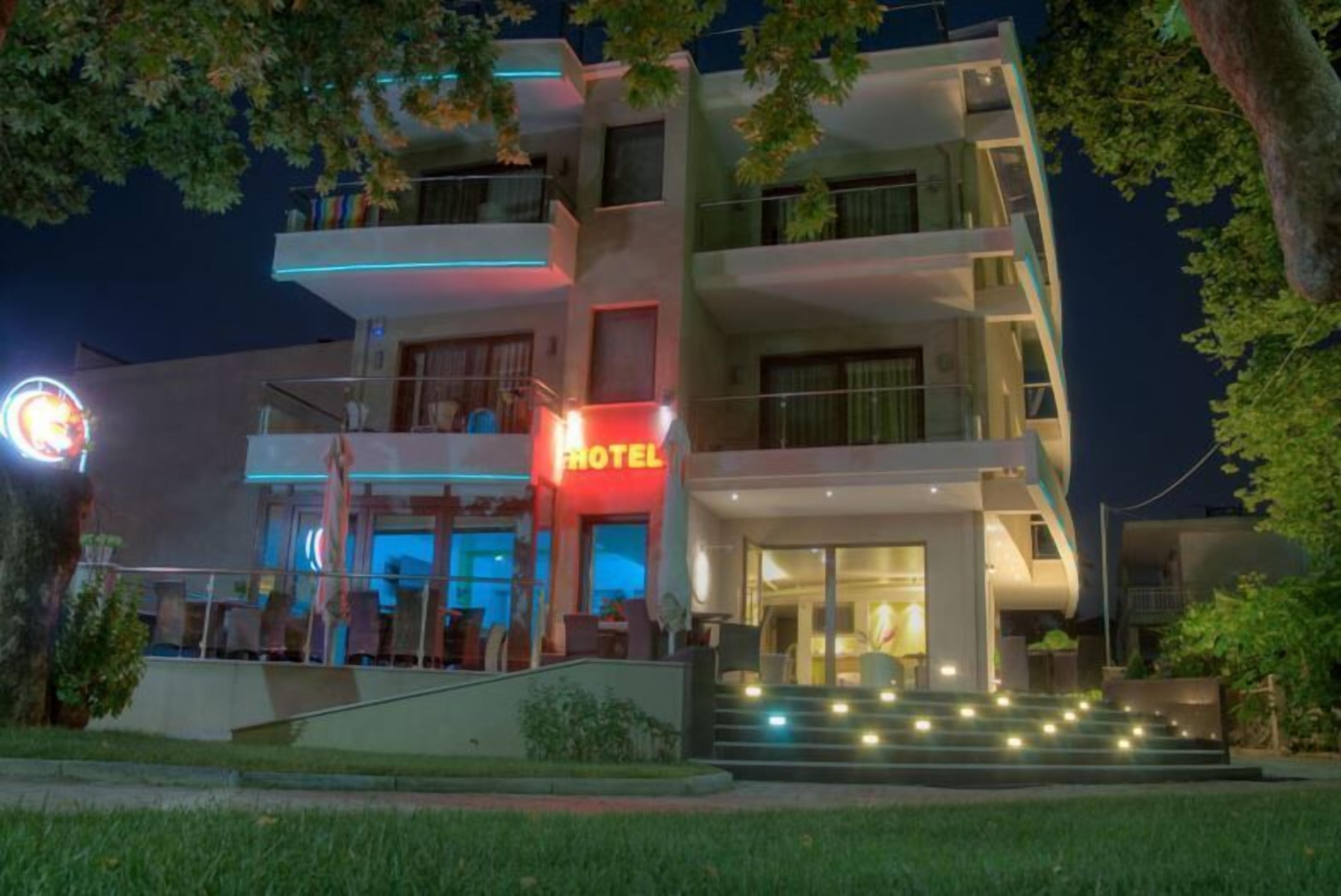 Front of property – evening/night