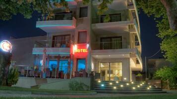 Front of property – evening/night