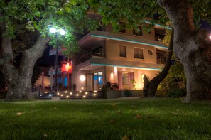 Front of property – evening/night