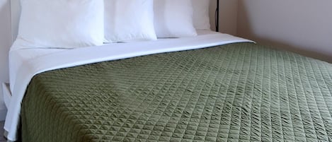 Premium bedding, minibar, desk, laptop workspace