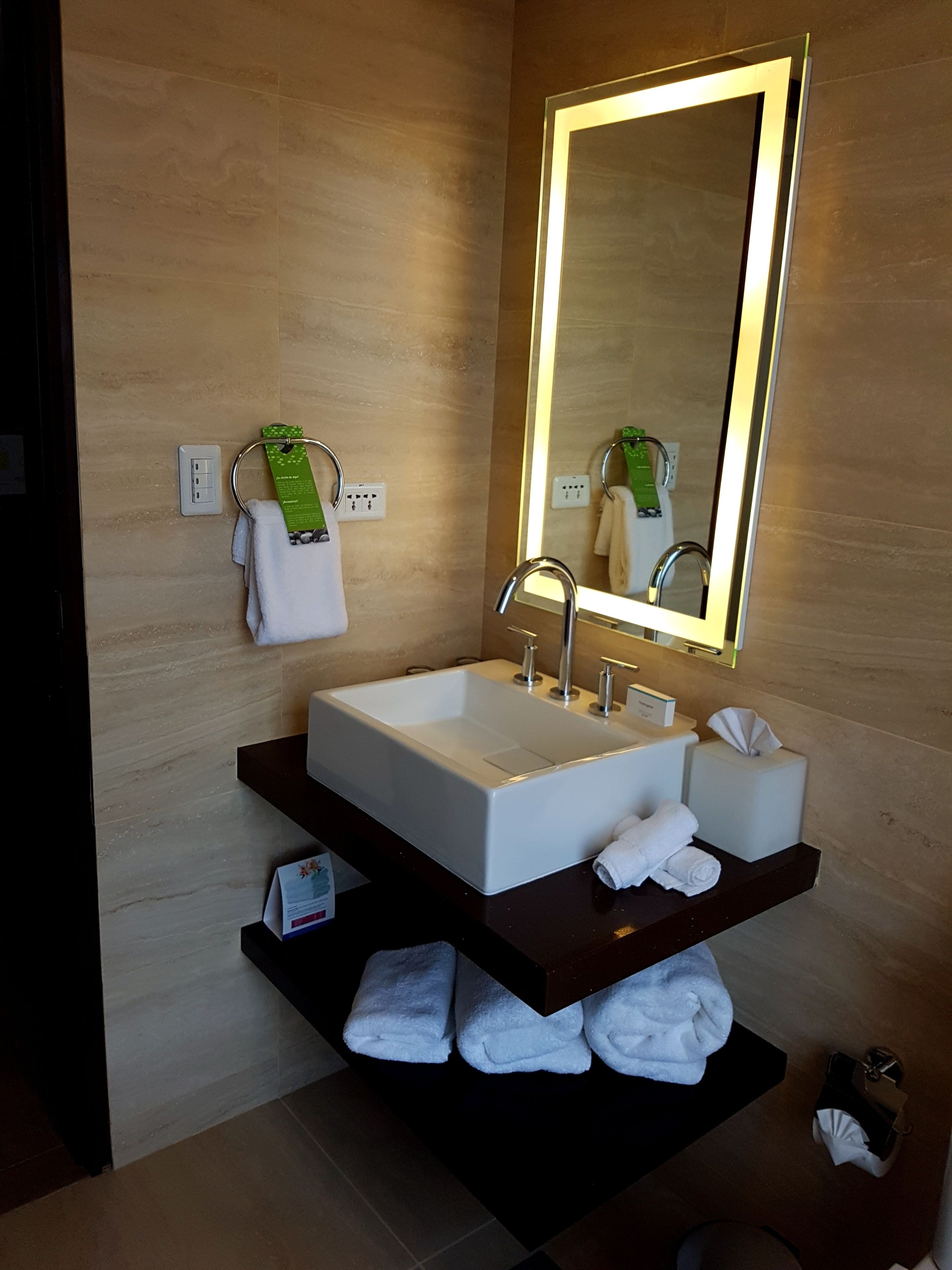 room, 1 queen bed, refrigerator & microwave | bathroom sink