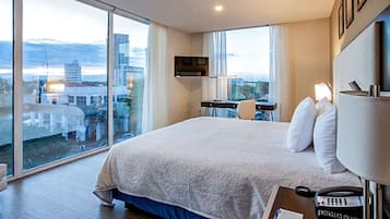 In-room safe, blackout curtains, iron/ironing board