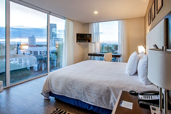 In-room safe, blackout curtains, iron/ironing board