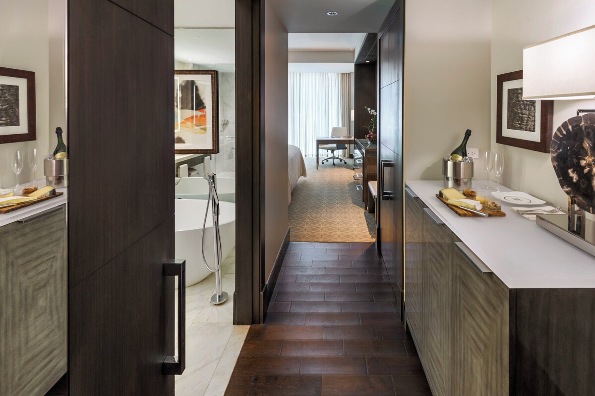 1 slaapkamer, lakens van Egyptisch katoen, luxe beddengoed, donsdekens