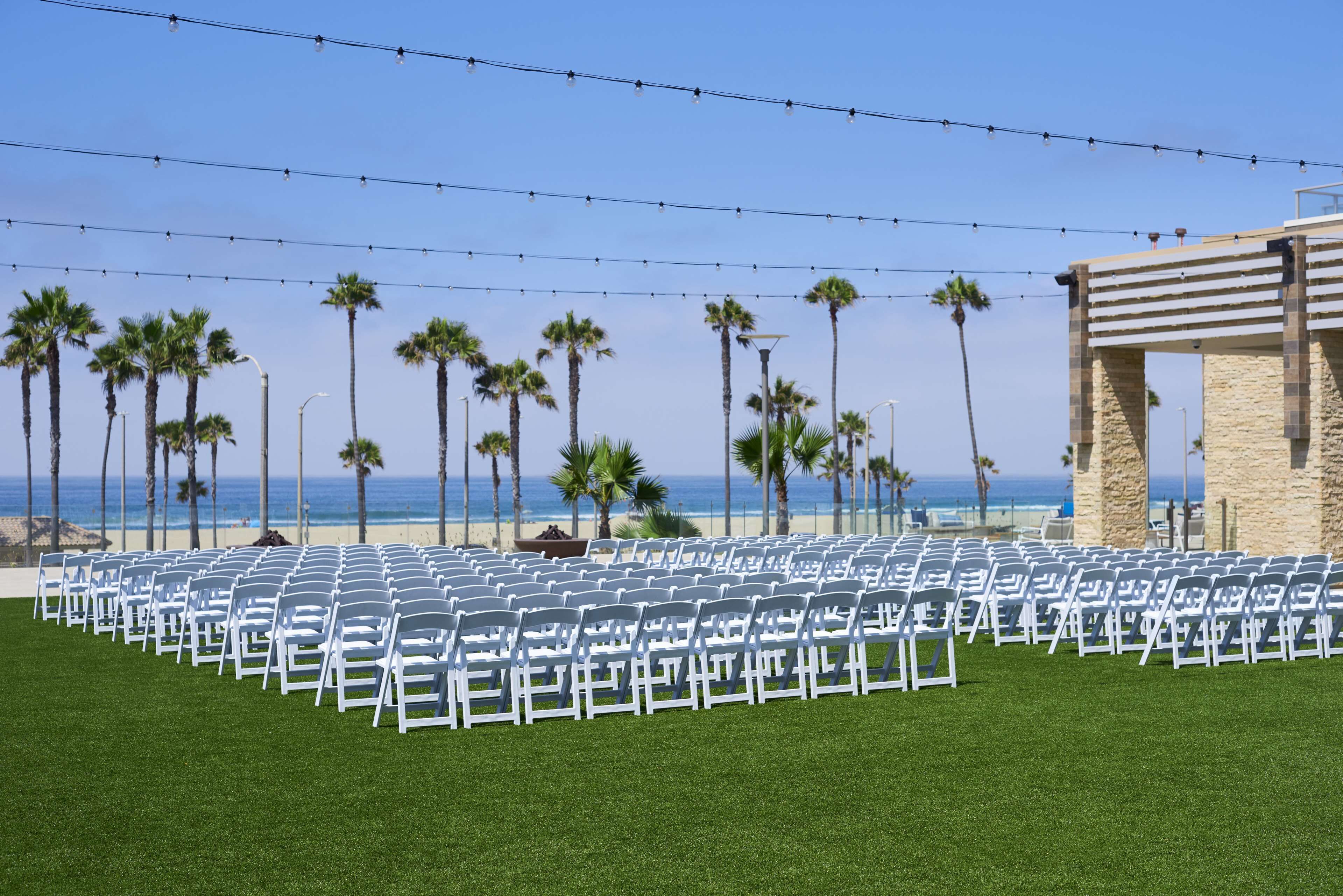 outdoor wedding area