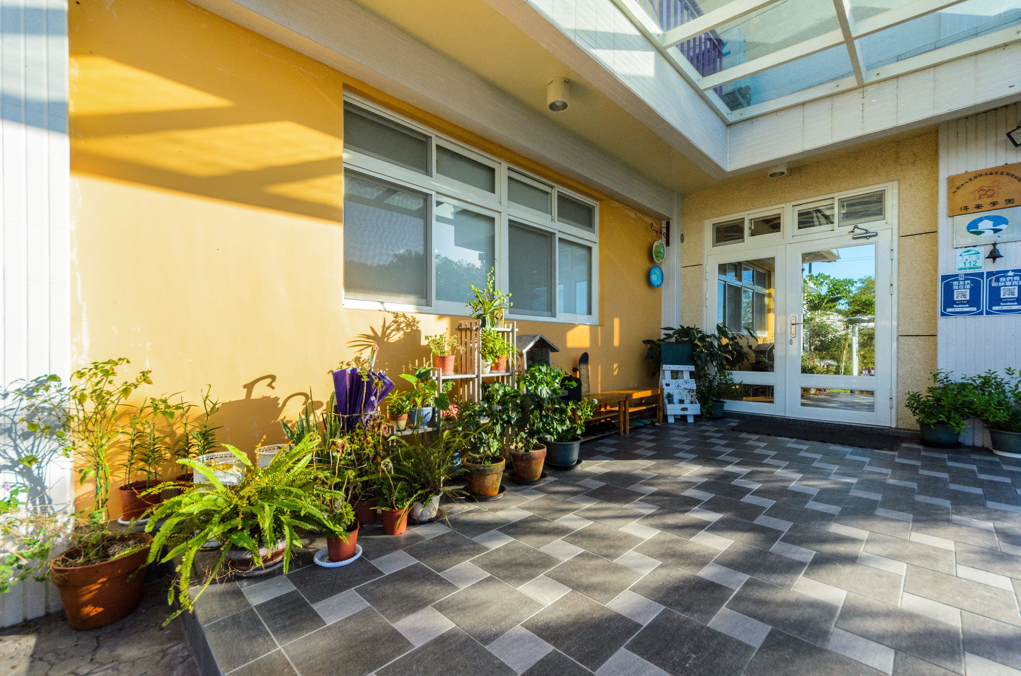 Interior entrance