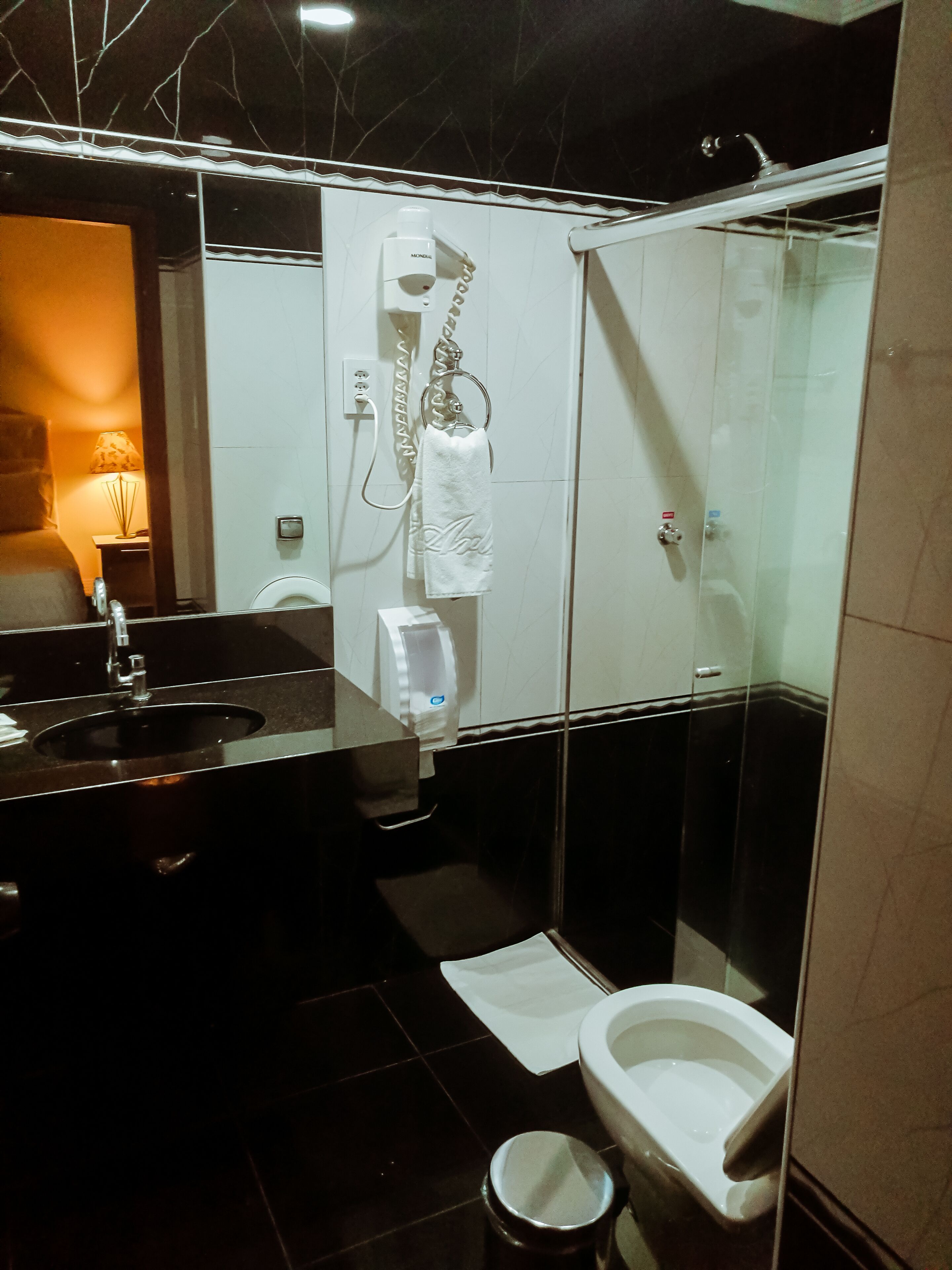 deluxe double or twin room | bathroom | shower, towels